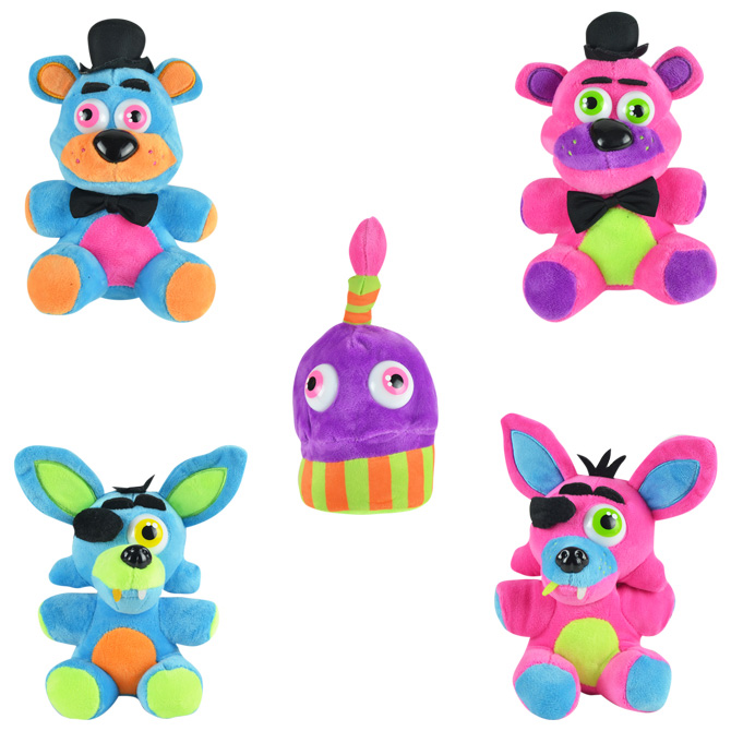 neon fnaf plushies