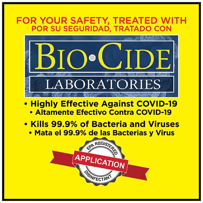 BioCide 3x3 Label - Bilingual