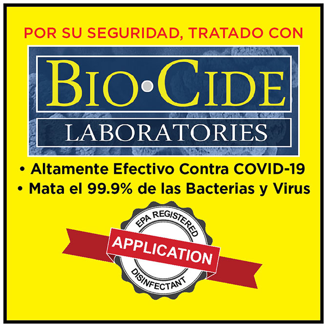 BioCide 3x3 Label - Spanish