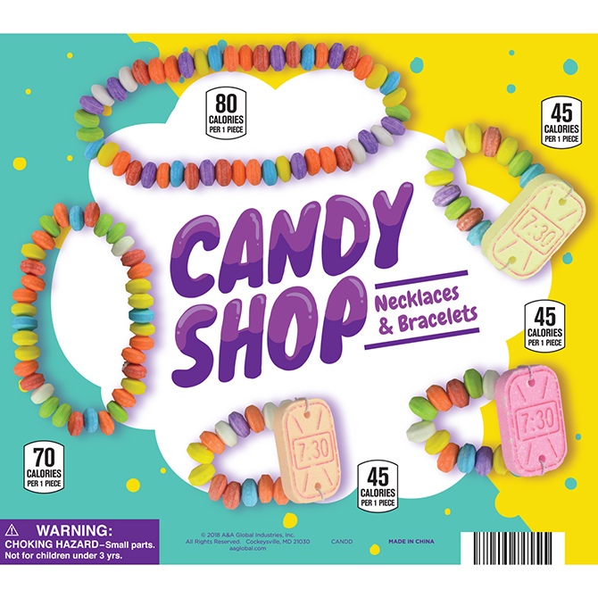 candy bracelets and necklaces