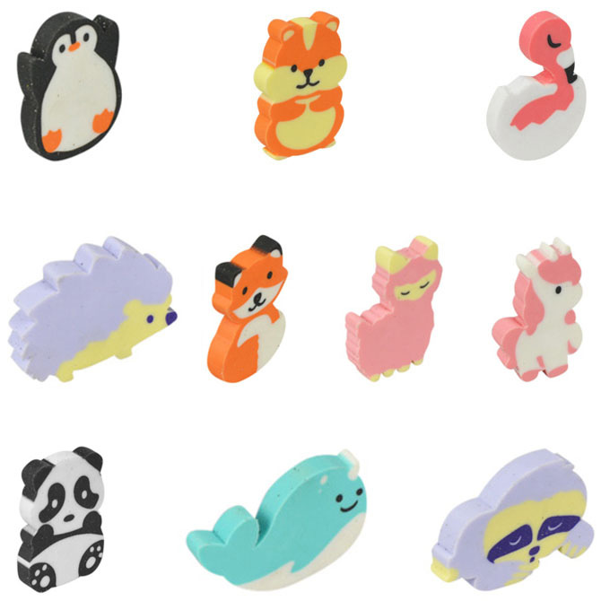 Cute Animal Erasers 2in Capsules 250pcs | A&A Global Cute Animal Erasers 2in Capsules 250pcs | A&A Global