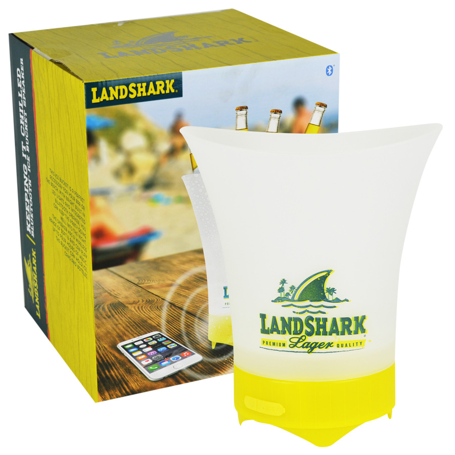 Landshark Light Up Bluetooth Ice Bucket A&A Global Industries