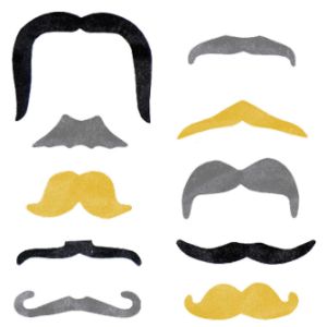 FUF2C-Moustache Mix in 2in Capsules 250pcs