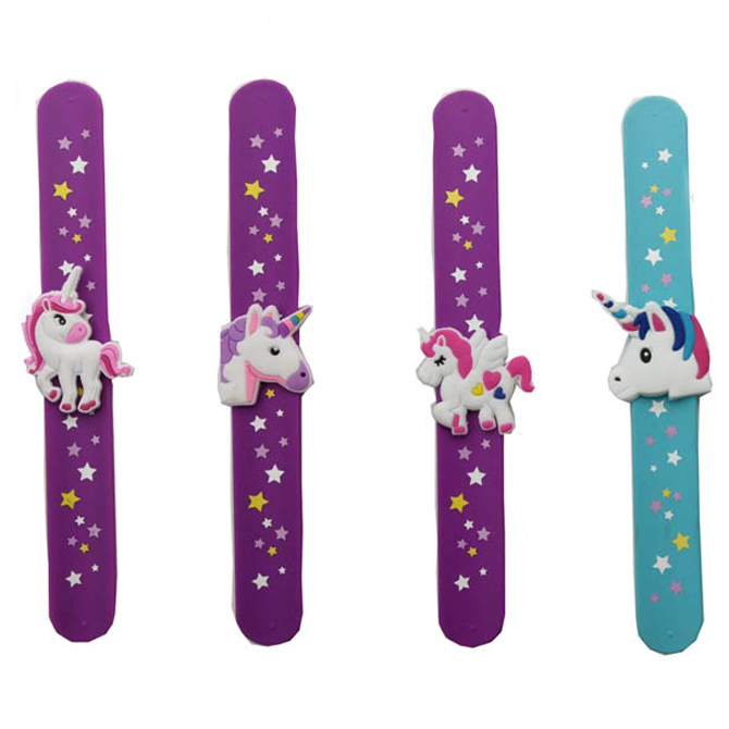 Download Rubber Unicorn Slap Bracelet (24 pcs) | A&A Global Industries
