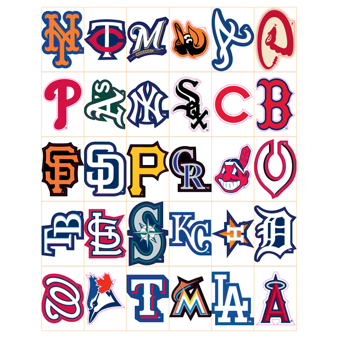 MLB Logo Stickers | A\u0026A Global Industries