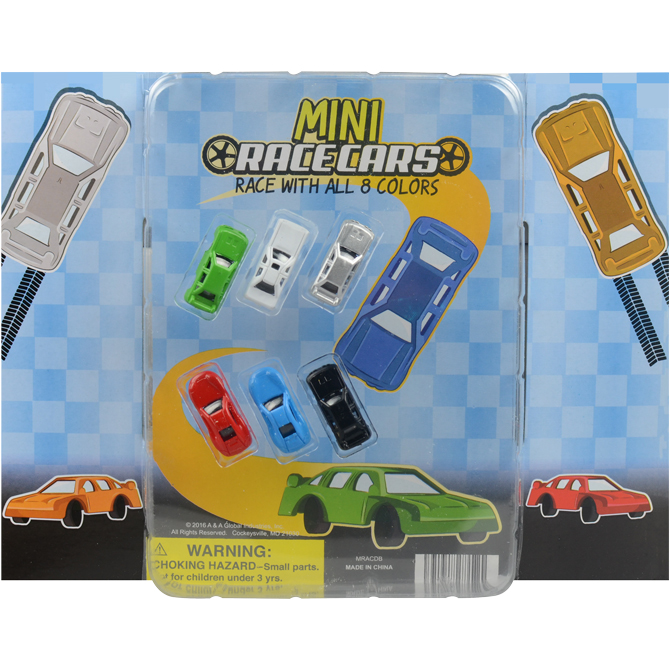 Mini Race Cars in Capsules A&A Global Industries