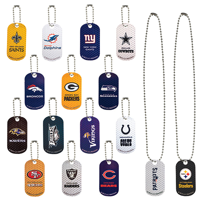 nfl dog tags