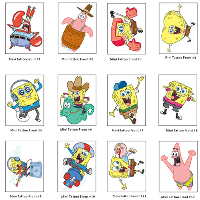 Best Friend Spongebob And Patrick Tattoos