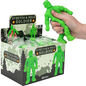 NV0095-Stretch and Mold Asst 6in Soldiers Display Box (12 pcs)