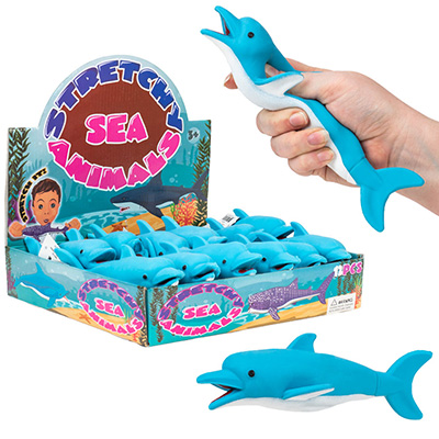 NV2374-Stretch And Mold 7.5in Dolphin Display Box 12pcs