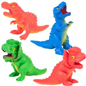 NV2457-Stretch and Mold Dinosaur 7in Asst 12 pcs