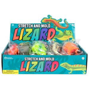 NV2458-Stretch and Mold Lizard 7in Asst 12 pcs