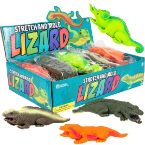 NV2458-Stretch and Mold Lizard 7in Asst 12 pcs