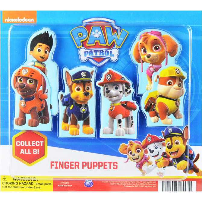paw patrol finger puppets rocky