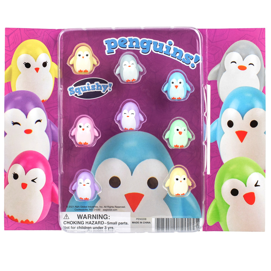 pianist international Mentor Penguin Squishies Toys Blister Display | A&A Global