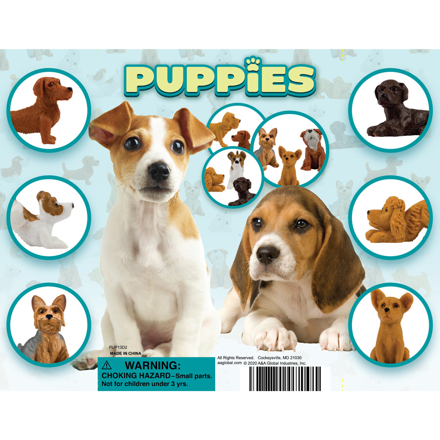 ADOPT A PUPPY SET OF 12 DOGS FIGURES SERIES 4 