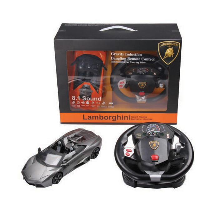 rc lamborghini with steering wheel