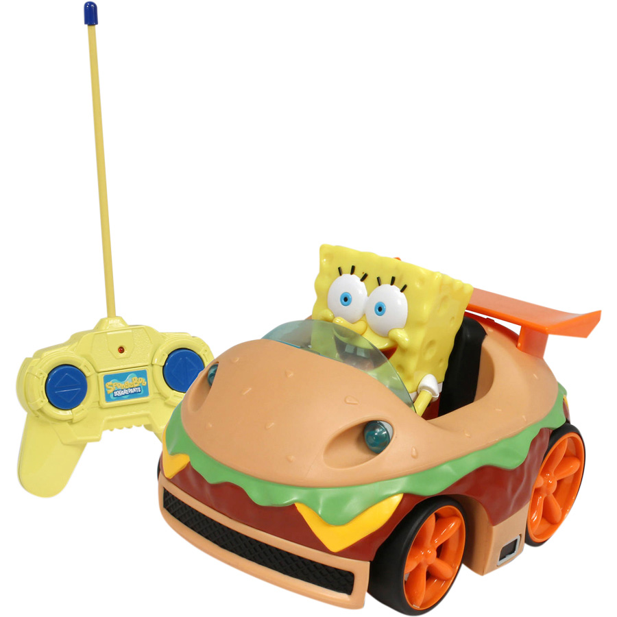 spongebob remote control krabby patty vehicle