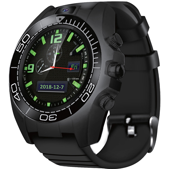 slide men's black smart watch