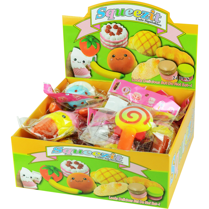 Squishy Food Mix 4-5in (24 pcs) | A&A Global Industries