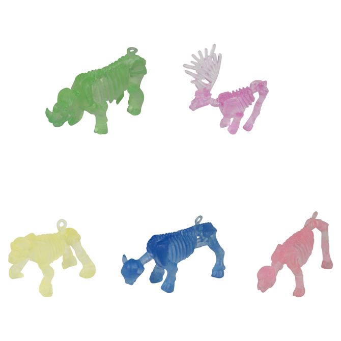 1 5in color skeleton animals 144 pcs a a global industries