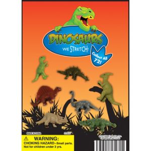 TINY Stretchy Dinosaur Toy Figures Stretchy Dinosaurs Pack of 100 A&A 