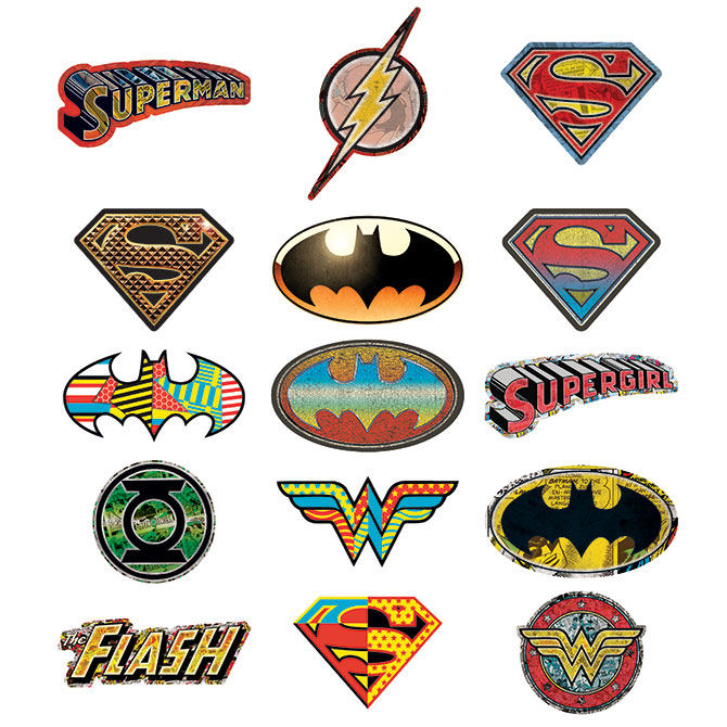 dc comics logo stickers