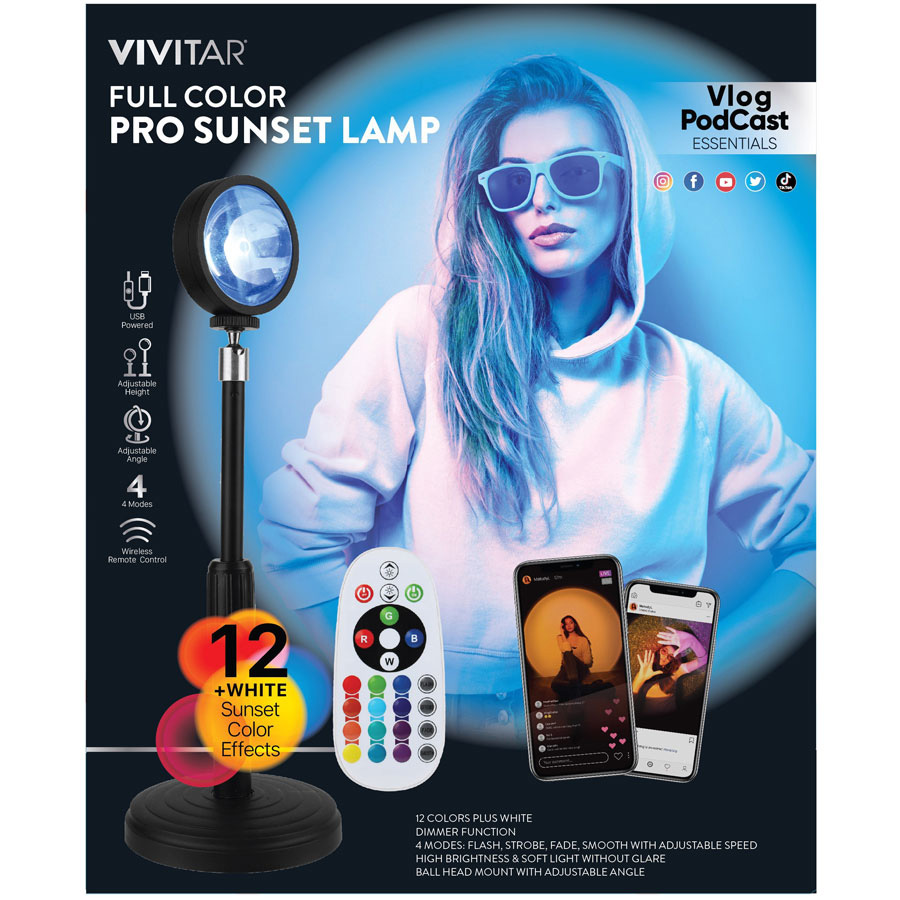 Vivitar RGB Sunset Rainbow Lamp | A&A Global Industries