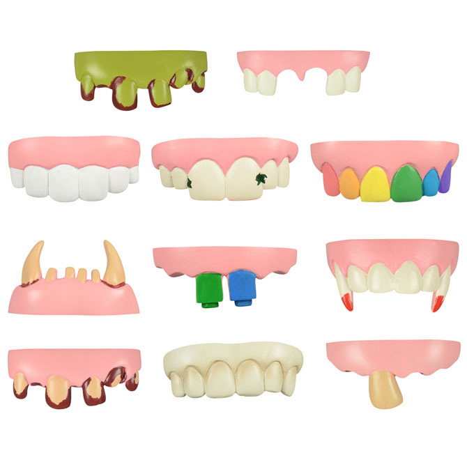 Tacky Teeth in 2in Capsules (250pcs)