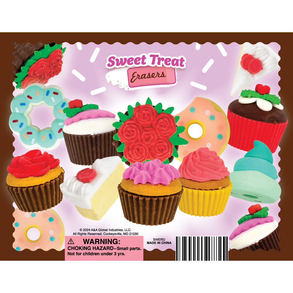 Sweet Treat Erasers Display Card
