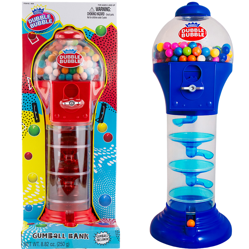 Dubble Bubble® Spiral Fun 18in Gumball Bank w/Gumballs (ea)