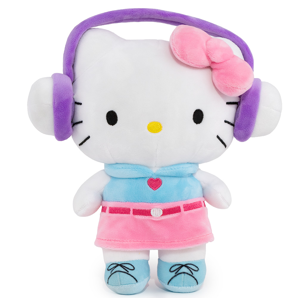 Hello Kitty in Headphone Plush 6in
