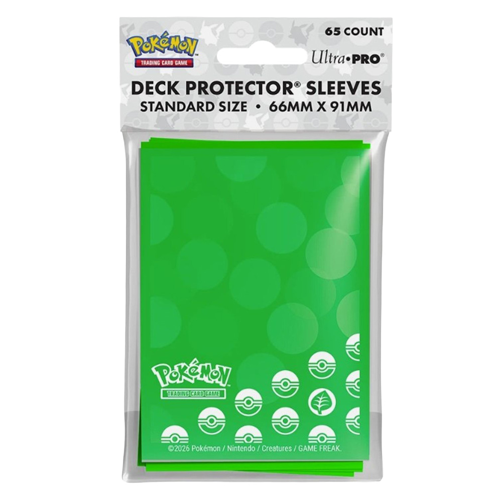 Pokemon Engery Deck Protector Card Sleeves- Grass Type