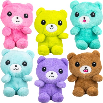 Small Cute Bear Plush 8in Asst (6pcs)