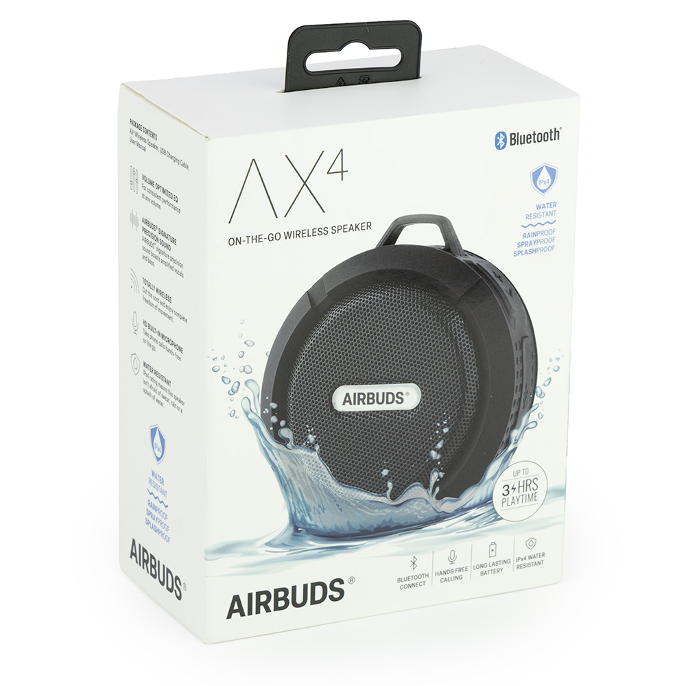Wireless On-The-Go Water Resistant Bluetooth Speaker