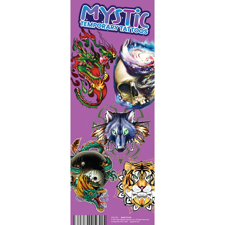 Mystic Tattoos Display Card
