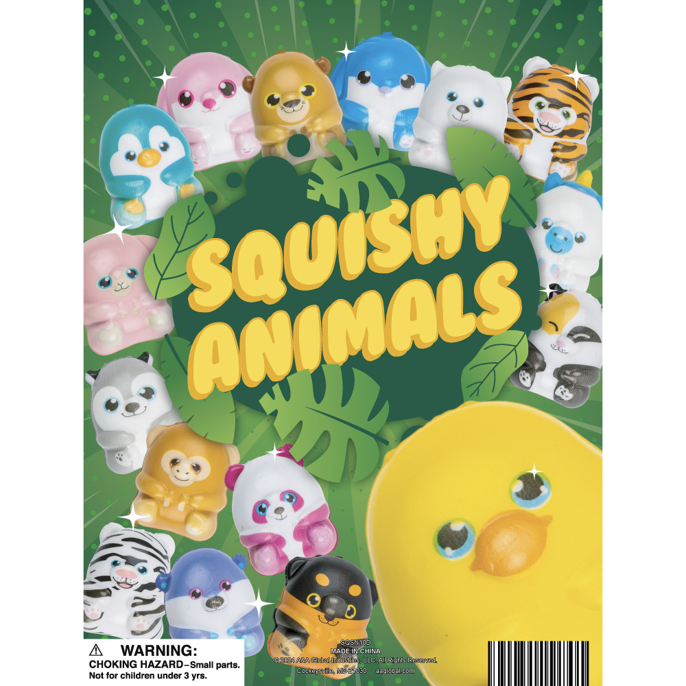 Squishy Animals Display Card
