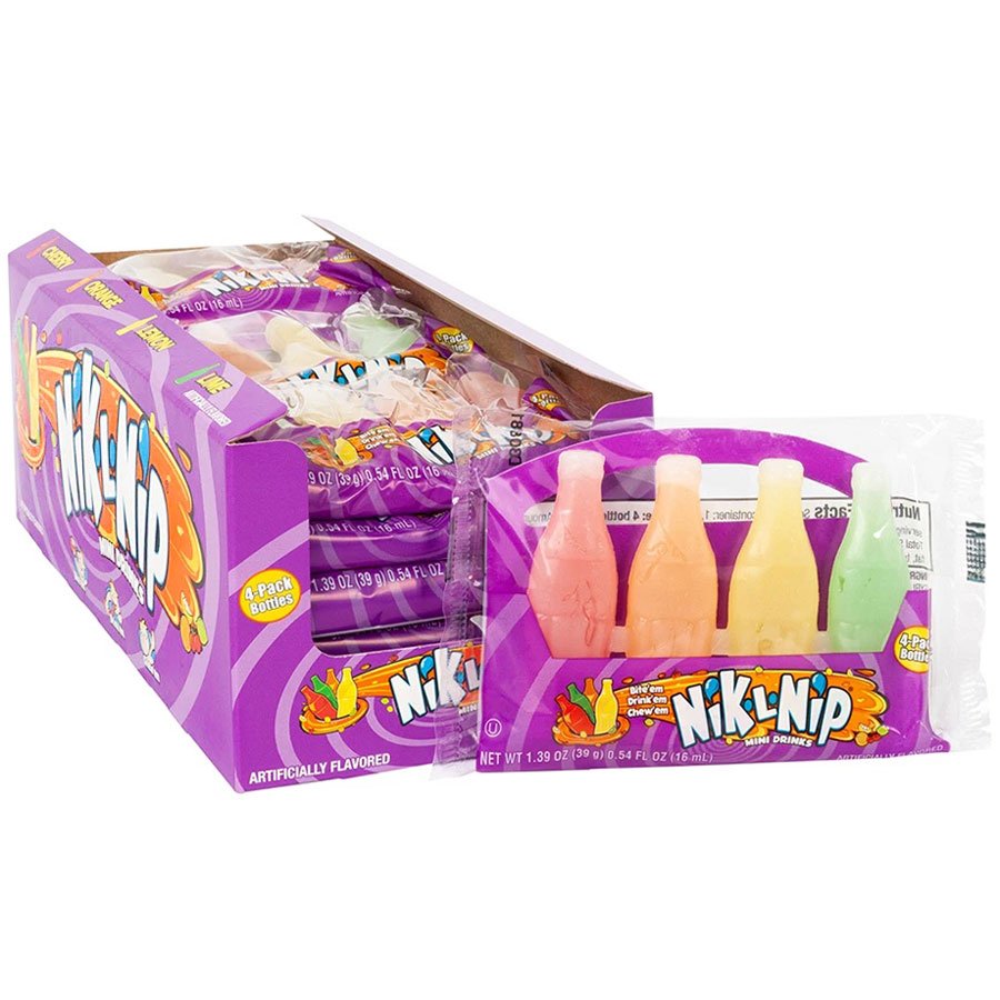 Nik-L-Nip Original Wax Bottles 4 Pack (18pcs)