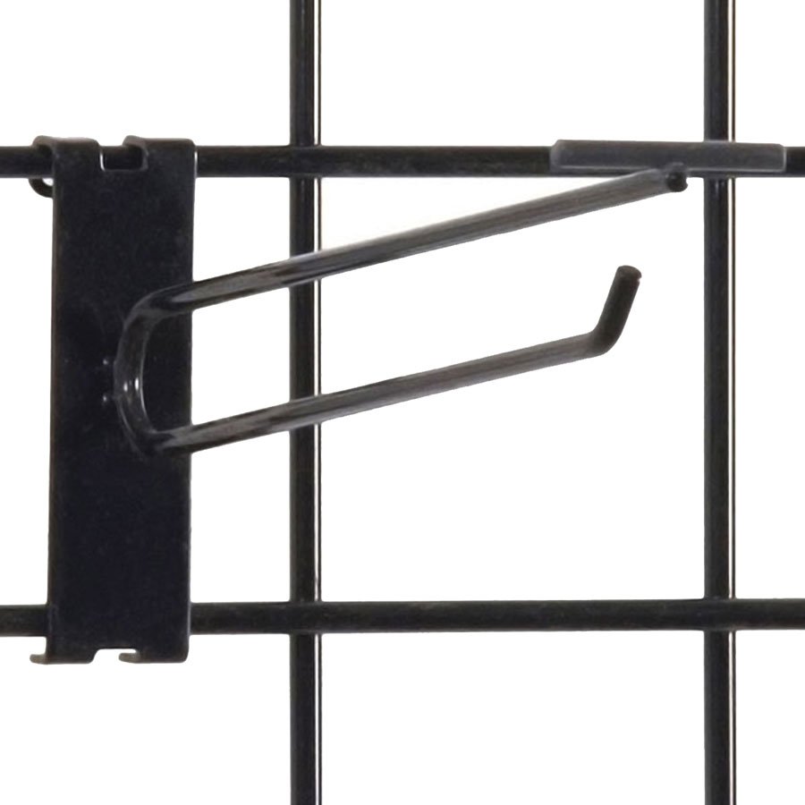 Gridwall Flip Scan Hook 8in Black