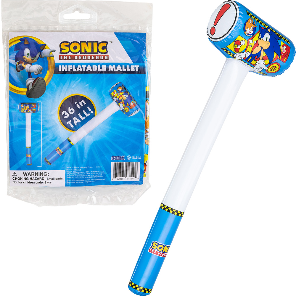 Sonic The Hedgehog™ Inflatable Mallet 36in (12pcs)