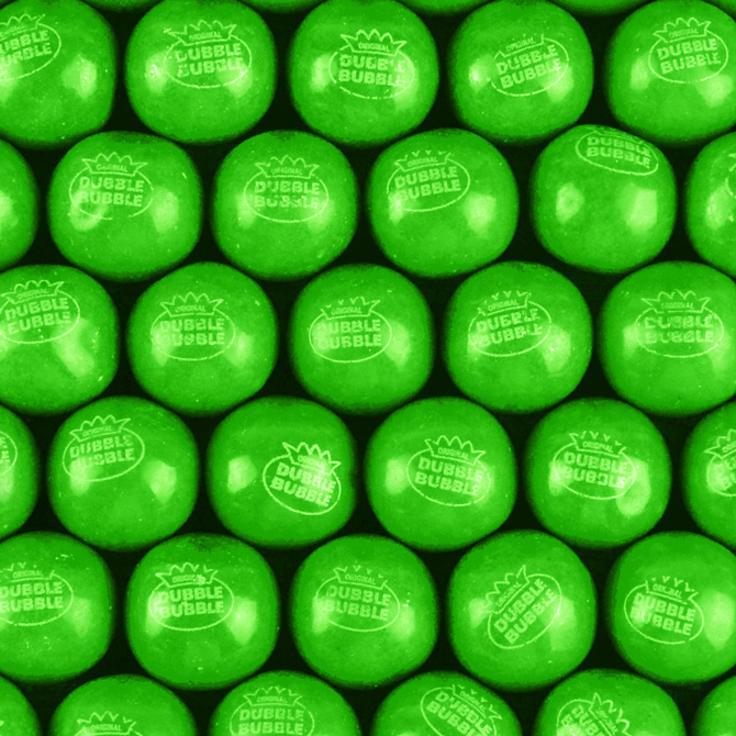 850 Count Green Apple Gumballs