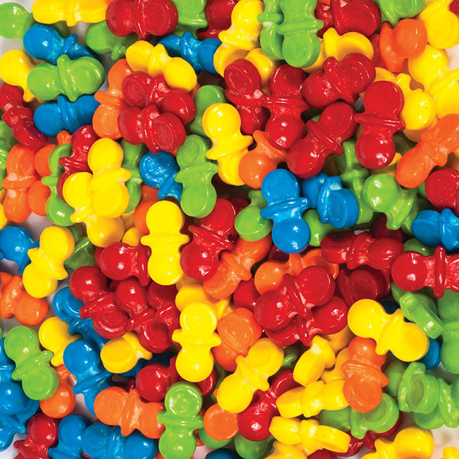 Oh Baby Coated Candy Pacifiers (11000pcs)