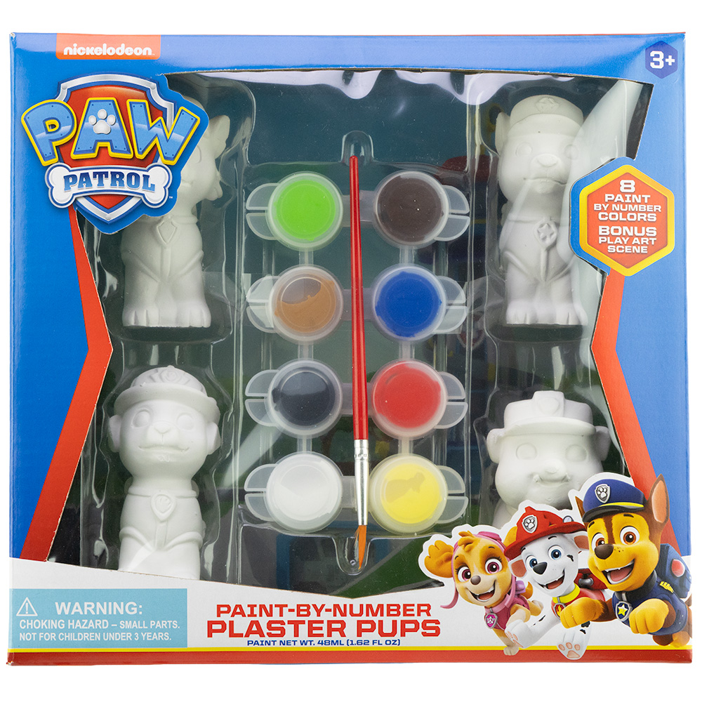 Paw Patrol™ Paint By Numbers Plaster Pups