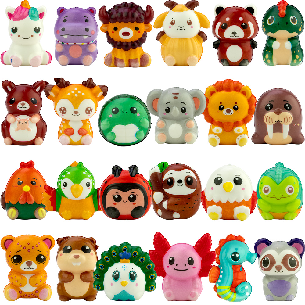 Squishy Animal 2in-2.5in Asst (50pcs)