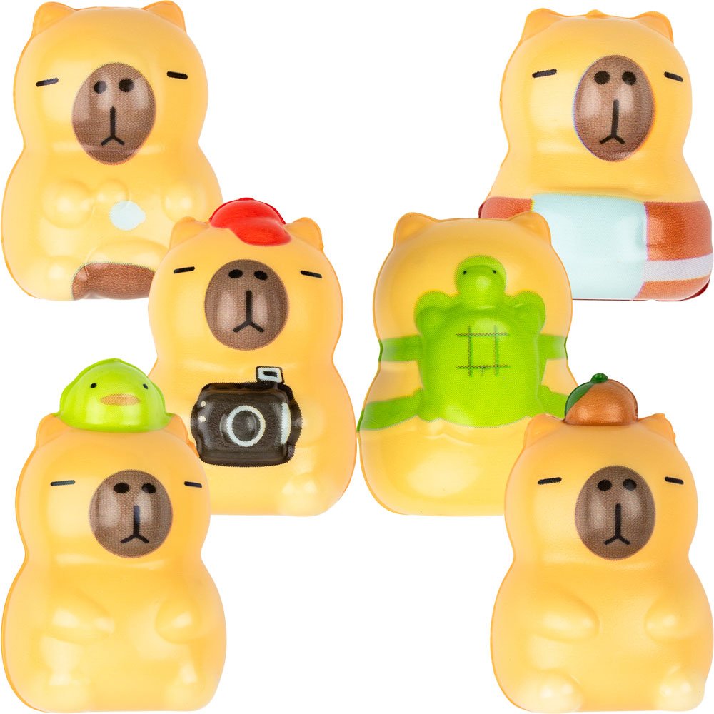 Squishy Capybara 2in Asst (50pcs)