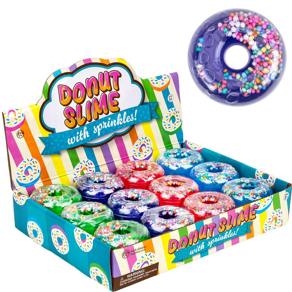 Donut Slime with Sprinkles Ast (24pcs)