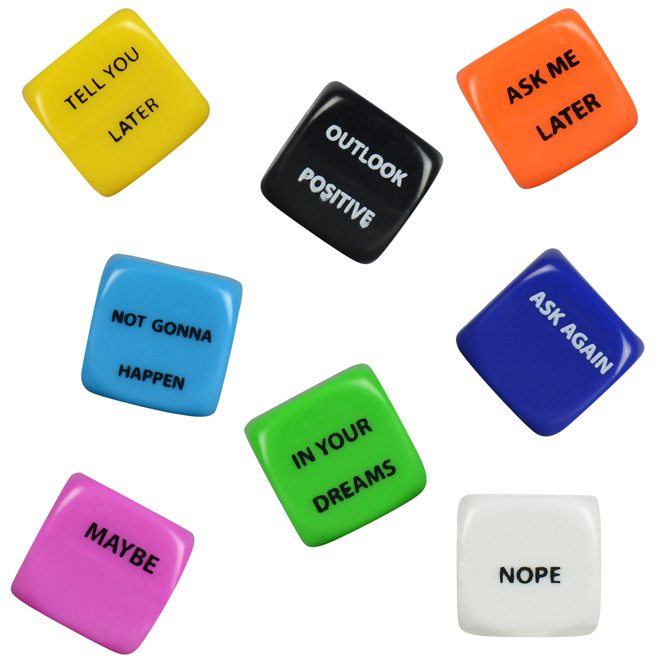 Fortune Dice Asst (100pcs)