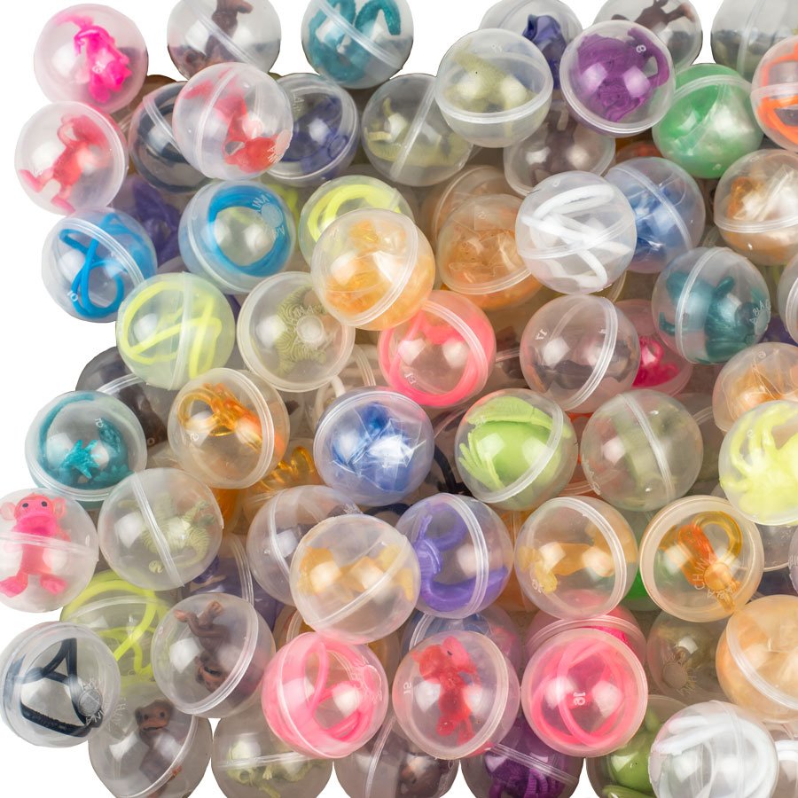 Assorted Toys in 1in Clear Round Capsules (250pcs)