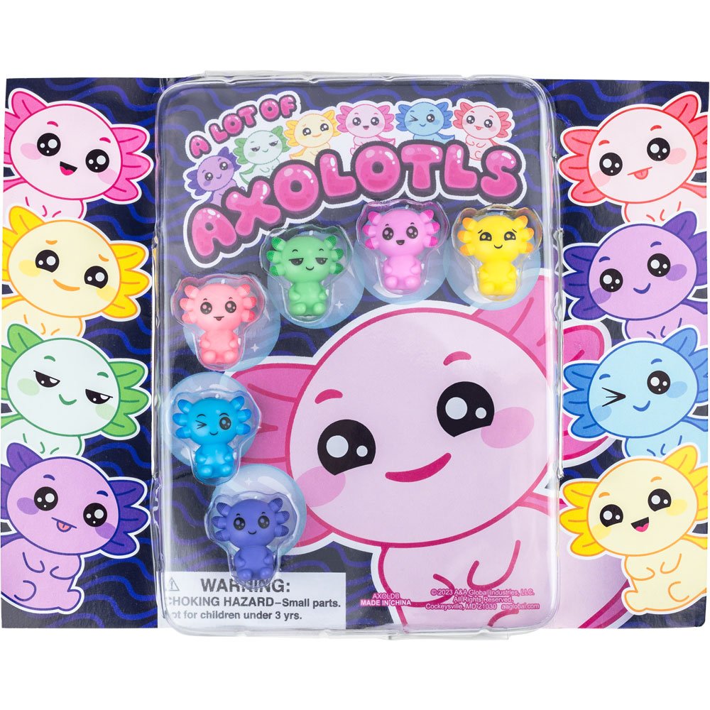 Axolotl Figurines Blister Display