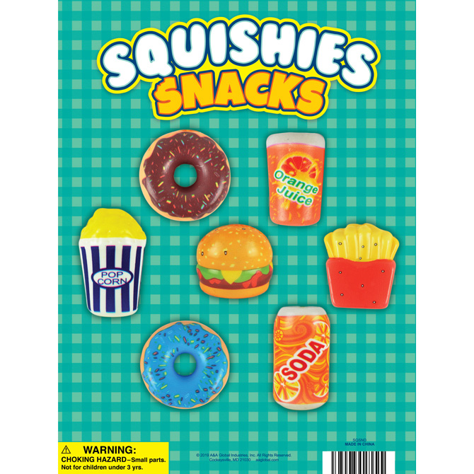 Squishy Snack Toys Display Card